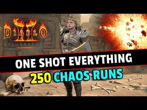 250 Chaos runs with the Necro GOD, poison NOVA, Great loot ! - Diablo 2 resurrected