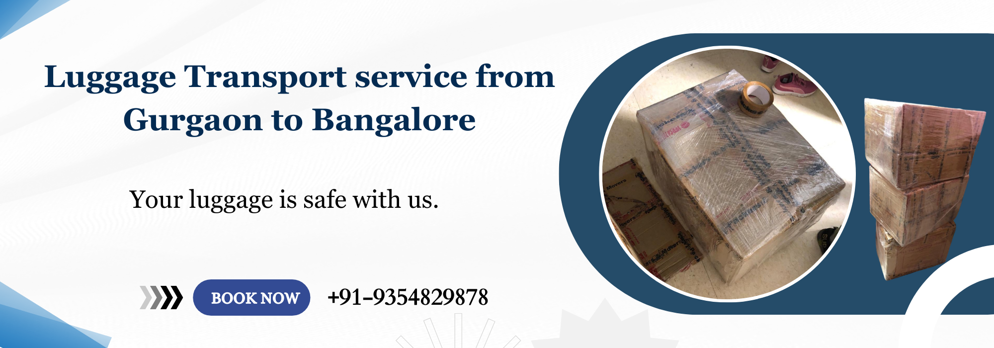 Luggage Transport Service from Gurgaon to Bangalore