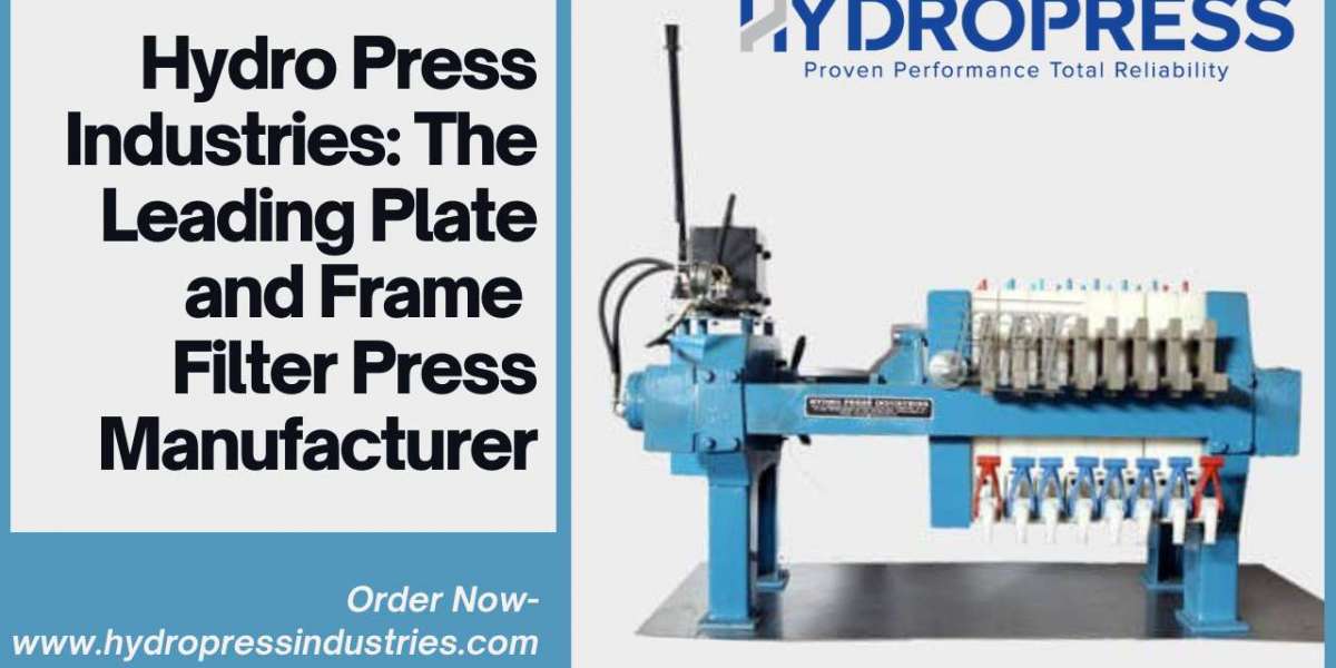 Plate and Frame Filter Press by Hydro Press Industries – Best Quality